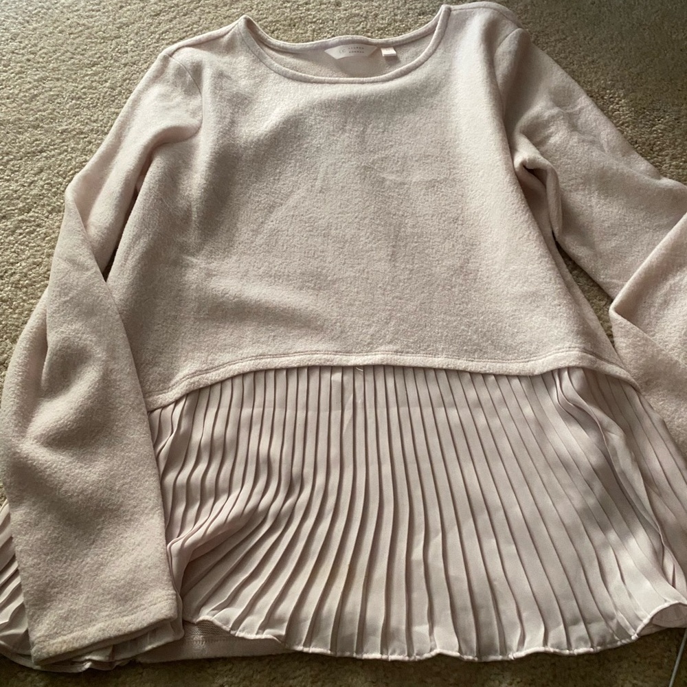 Lauren Conrad light pink fleece